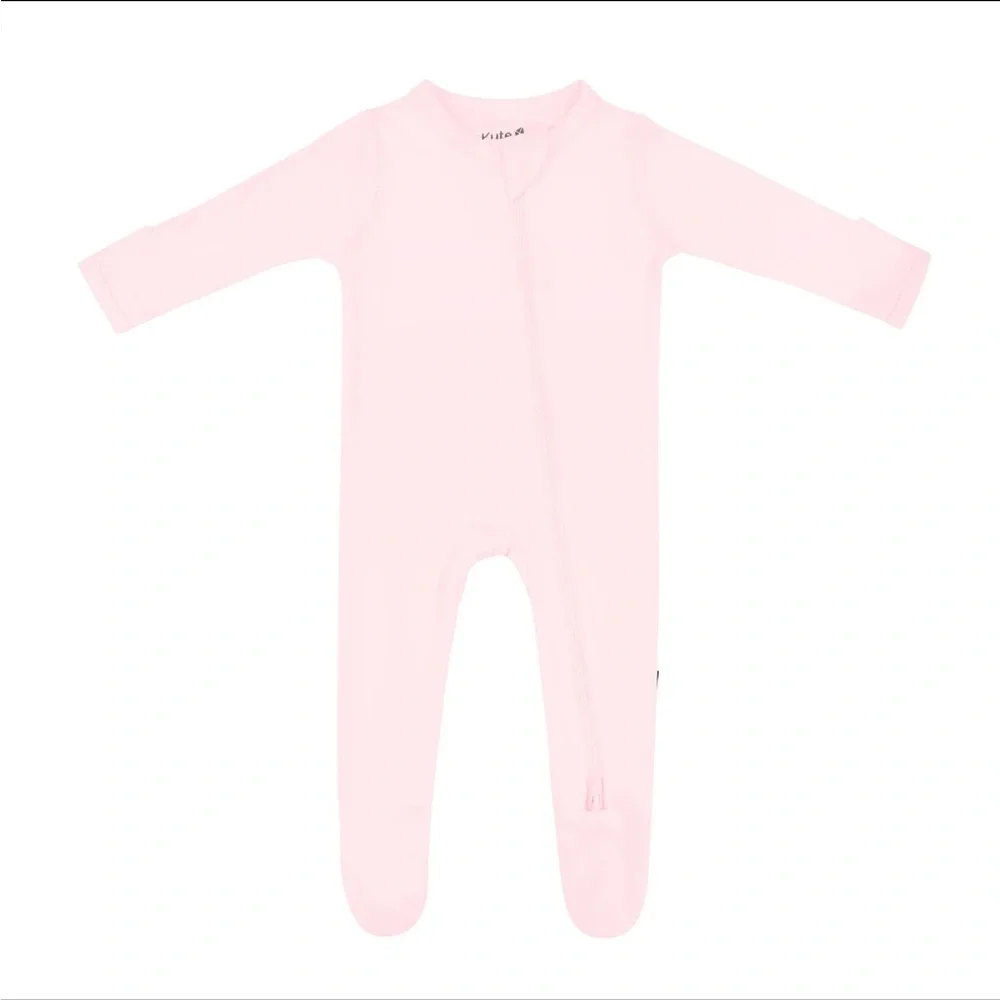 Kyte Baby Zippered Footie in Sakura